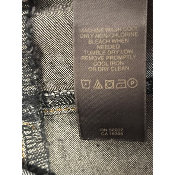 Liz Claiborne Audra 20W Dark Blue Denim Straight Leg Pants Comfortable Quality - Picture 13 of 16